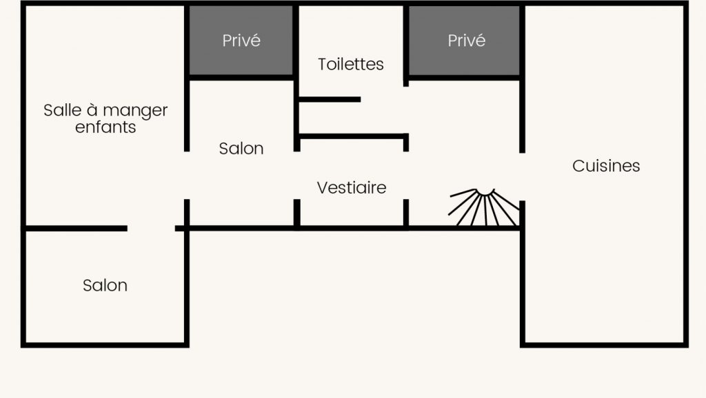 CHATEAU DE LA CHESNAIE / PLAN SOUS SOL/ CAVES VOUTEES